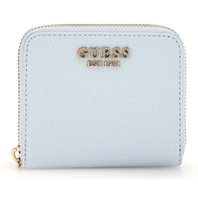 Afbeelding van GUESS Portemonnee Laurel SLG Small Zip Around Wallet Powder Blue Lichtblauw