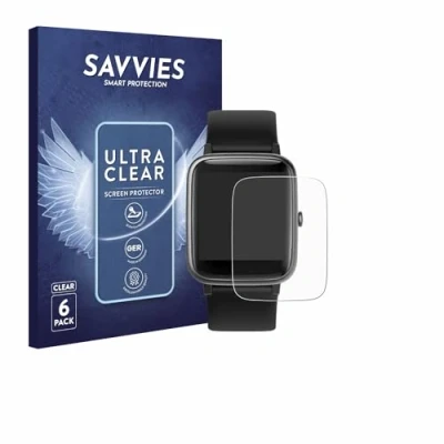 Afbeelding van Savvies (6 Stuks) Schermbeschermer voor Fitpolo ID205L / H205L 1.3&quot; Screen Protector Ultra Transparant