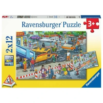 Afbeelding van Ravensburger Werk aan de weg Legpuzzel 2x12 stuks