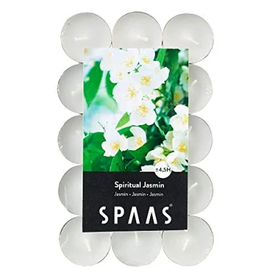 Afbeelding van SPAAS 30 Theelichten Geur, ± 4,5 uur Spiritual Jasmin