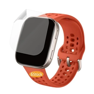Afbeelding van Frgnie Beschermfolie compatibel met CMF by Nothing Smartwatch Pro (6 stuks), luchtbelvrije displaybescherming, HD flexibele TPU folie