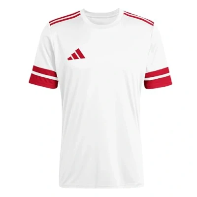 Afbeelding van adidas Performance SQUADRA25 Short Sleeve Sport Tshirt White/team power red, Heren, Maat: XXL, red