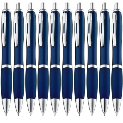Afbeelding van ZENSCRIBE® Ergonomische balpen, 20 stuks, premium balpenset, hoogwaardig, antislip pen voor eenvoudig en zacht schrijven, blauwschrijvende blauw