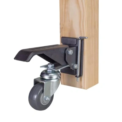 Afbeelding van POWERTEC 17002 Werkbankwielen met snelspanplaten, 4 sets, zwart