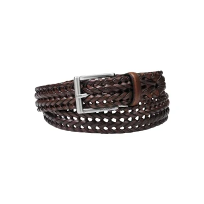 Afbeelding van FOSSIL Leren Riem Myles Belt W110 Cognac Donkerbruin