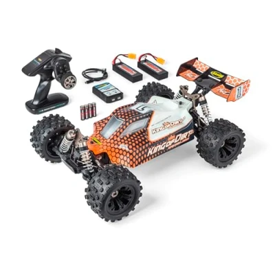 Afbeelding van Carson Modellsport King of Dirt 2.0 Oranje, Zwart 1:8 RC auto Elektro Buggy 100% RTR 2,4 GHz Incl. accu, oplader en batterijen voor de zender