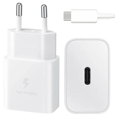 Afbeelding van Samsung USB C Adapter met kabel 15W 1m Wit