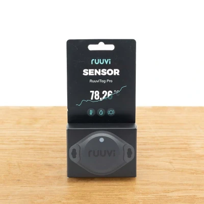 Afbeelding van RuuviTag Pro IP67 Temperatuursensor, Luchtvochtigheids en Bewegingssensor