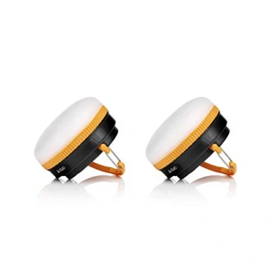 Afbeelding van Auraglow Super Heldere Batterij Werkt Outdoor Tuin Opknoping Gazebo Licht LED Camping Lantaarn Twee Pack