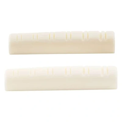 Afbeelding van Musiclily Been Slotted Topkam Bone Nut voor 12 snarige Akoestische Gitaar,49x6x9,2mm(2 Stuks)