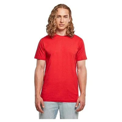 Afbeelding van Herenshirt &#039;Basic Round Neck&#039; met korte mouwen City Red S