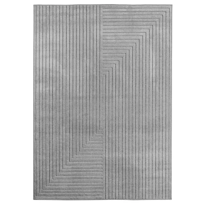 Afbeelding van Scandinavisch Buitenkleed Naara Lini Grijs 120x170 Cm