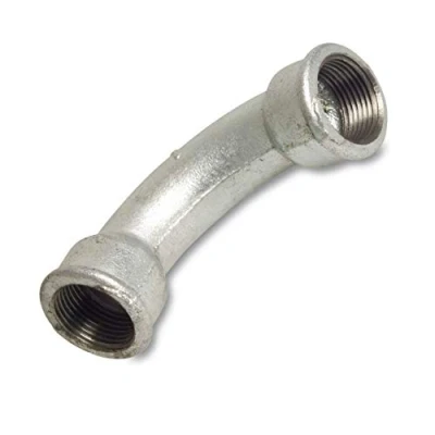 Afbeelding van Schroefdraadfitting tempergietijzer boog 90 1 1/2&quot; IG x