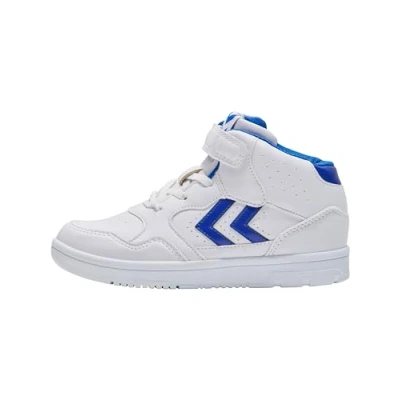Afbeelding van Hummel Camden JR Sneakers hoog voor kinderen, Maat: 32, White blue Pu