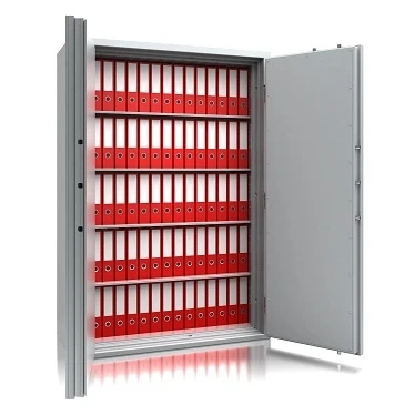 Afbeelding van De Raat Combi Paper S2 700 Inbraak en brandwerende documentenkast 187,5 x 130,5 52,7 cm Dubbelbaard Sleutelslot