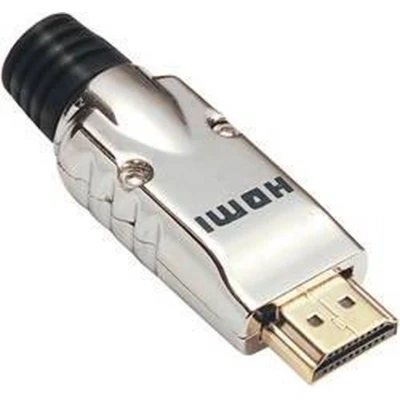Afbeelding van BKL Electronic 0905002 HDMI connector Stekker, recht Aantal polen: 19 Zilver 1 stuk(s)