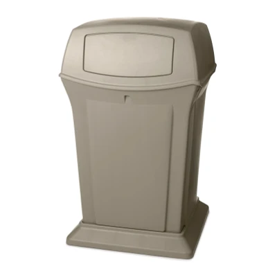 Afbeelding van Rubbermaid Ranger container pushklep 170 liter beige