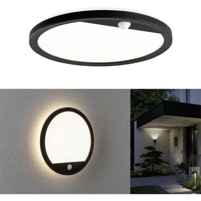 Afbeelding van Paulmann Lamina PIR 94664 LED buitenlamp met bewegingsmelder (wand) 15 W Zwart
