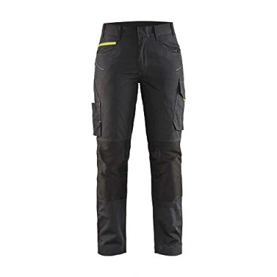Afbeelding van Blaklader 7195 Dames Werkbroek Stretch Zwart/Geel