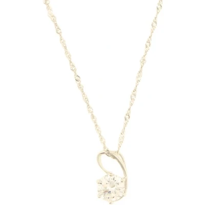 Afbeelding van Behave Dames ketting zilver met steentje 40 cm