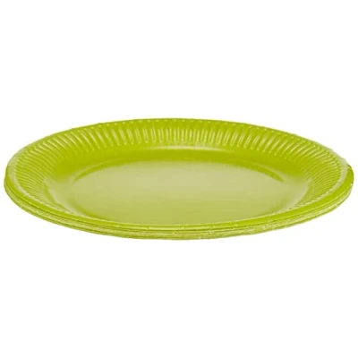 Afbeelding van Lime Groene Borden Bio 23cm 8st
