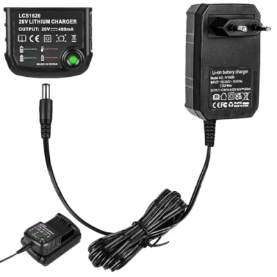Afbeelding van 18 V/20 V oplader compatibel met Black &amp; Decker: lithium, lithium ion batterij BL2018 XJ LBXR20 OPE LB20 LBX20 LBX4020 LBXR2020 BL1514 LBXR114 LBXR1114