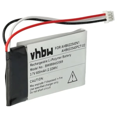 Afbeelding van vhbw Accu, compatibel met Sennheiser Momentum 2,0, 3,0, XL draadloze headset hoofdtelefoon (600 mAh, 3,7 V, Li polymeer)