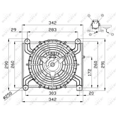 Afbeelding van NRF Ventilatorwiel motorkoeling 47668