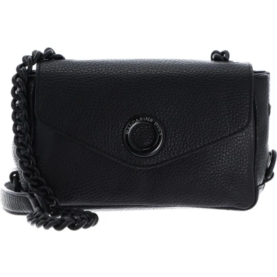 Afbeelding van MANDARINA DUCK Leren Avondtas Schoudertas Mellow Neon Crossover Bag Nero Zwart