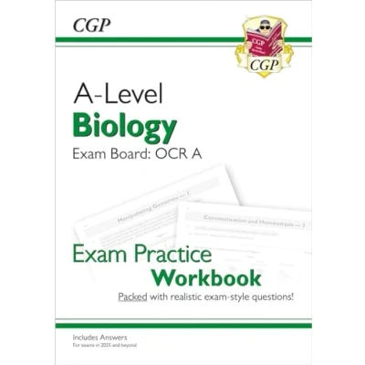 Afbeelding van New A Level Biology: OCR Year 1 &amp; 2 Exam Practice Workbook includes Answers (For exams from 2025)
