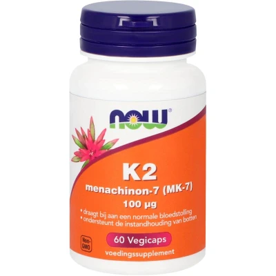 Afbeelding van NOW Vitamine K2 Menachinon 7 100mcg Vegicaps