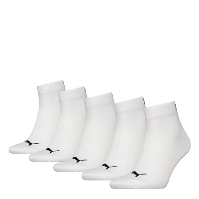 Afbeelding van PUMA Uniseks sokken (pak van 5), wit, 43 46 EU