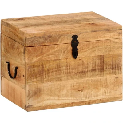 Afbeelding van vidaXL Opbergbox 39x28x31 cm massief mangohout