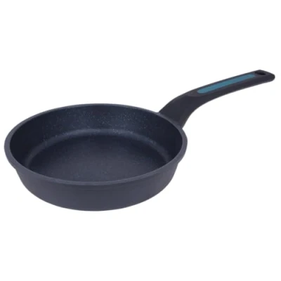 Afbeelding van ARCOS Thera Pan met antiaanbaklaag, 16 cm, voor inductie, gas en keramiek, kleine kookpan van gegoten aluminium, ergonomische handgreep, afneembaar vaatwasmachinebestendig, zwart blauw