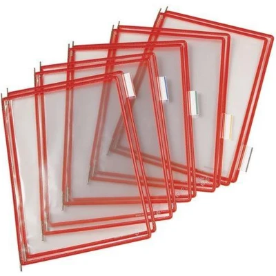 Afbeelding van tarifold Zichtpaneel A4, Plastic, Rood (pak 10 stuks)