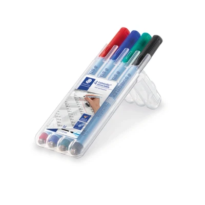 Afbeelding van STAEDTLER Lumocolor correctable pen M box 4 kleuren