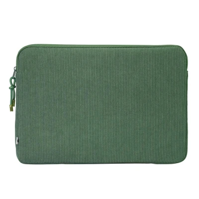 Afbeelding van Selencia Corduroy Laptop Hoes Laptopsleeve 14 Inch / 14.2 13 13.6 13.3 Sage Green Groen