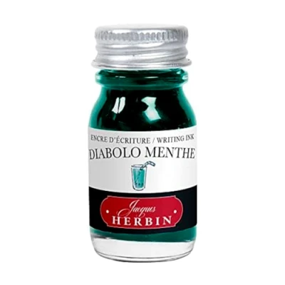 Afbeelding van J. Herbin inktcartridge, 10 ml, voor pen 2,2 x 5,1 cm pepermuntgroen