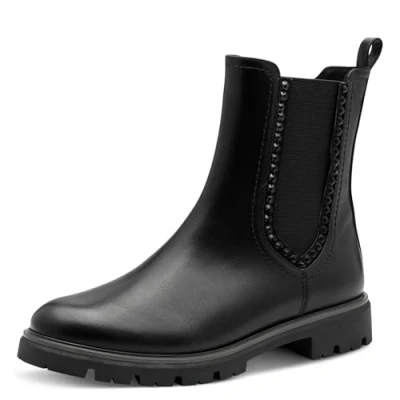 Afbeelding van MARCO TOZZI Dames Chelsea 2 25417 43 enkellaarsjes, Zwart, 36 EU