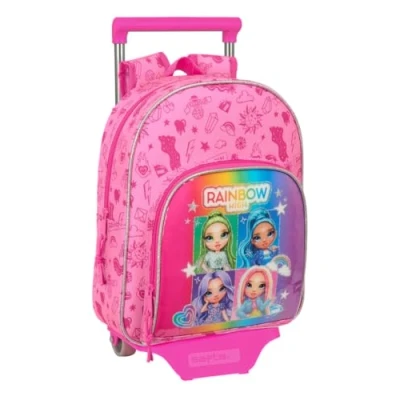 Afbeelding van Schoolrugzak met Wielen Rainbow High Shine Multicolour 28 x 34 10 cm