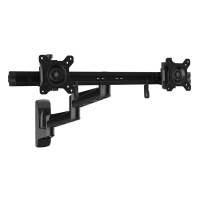 Afbeelding van StarTech Dual monitor arm scharnierende muurbeugel voor twee VESA 15 24 schermen