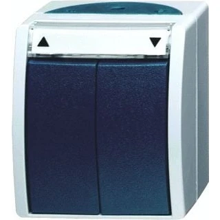 Afbeelding van Abb busch jaeger jaloezie schakelaar 1p opbouw ip44 ocean 2cka001085a1612