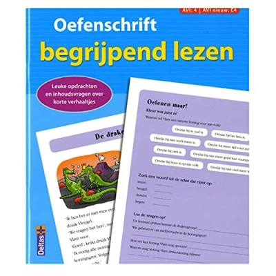 Afbeelding van Deltas Oefenschrift begrijpend lezen AVI:4 AVI nieuw: E4 (blauw)