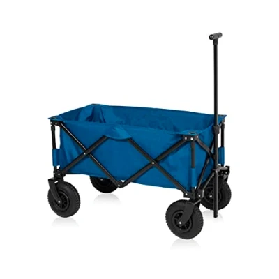 Afbeelding van Campart HC 0414 Opvouwbare handkar Rochelle Luchtbanden 103 L tot 70 kg Met opbergtas Blauw