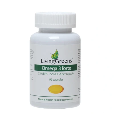 Afbeelding van Livinggreens Omega 3 Visolie Forte, 96 capsules
