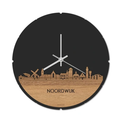 Afbeelding van Skyline Klok Rond Noordwijk Eiken