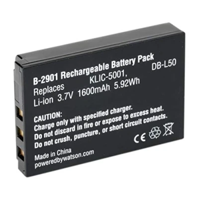 Afbeelding van Amsahr Digitale vervangende camera en camcorder batterij voor Kodak KLIC 5001, EasyShare DX6490