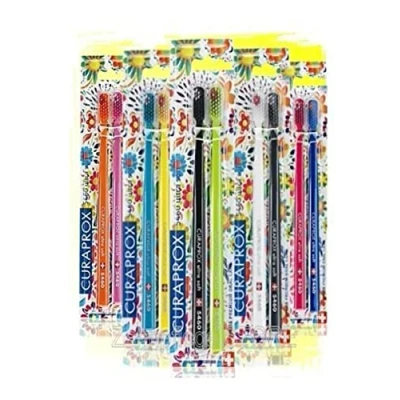 Afbeelding van Curaprox CS 5460 Ultra zachte tandenborstelset, Limited Edition Hawaiian Duo, 2 borstels