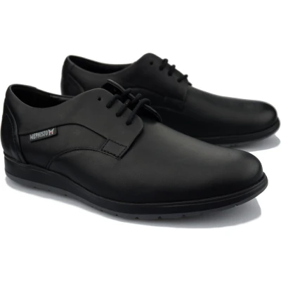 Afbeelding van Mephisto Valerio heren veterschoen zwart maat 40.5 (EU) 7 (UK)