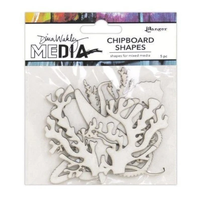 Afbeelding van Ranger Dina Wakley MEdia Chipboard Shapes Ocean MDA69287 (02 20)